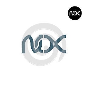 Letter NOX Monogram Logo Design