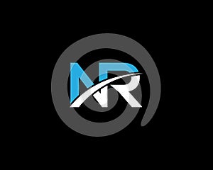 Letter NR Logo Combined Creative Design