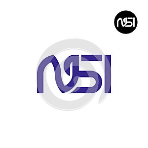 Letter NSI Monogram Logo Design