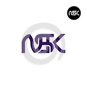 Letter NSK Monogram Logo Design