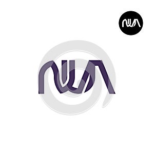 Letter NUA Monogram Logo Design photo