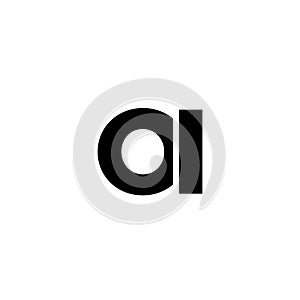Letter O and I, OI logo design template. Minimal monogram initial based logotype photo