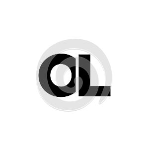 Letter O and L, OL logo design template. Minimal monogram initial based logotype