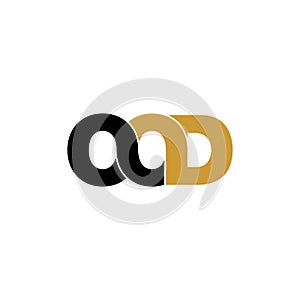 Letter OOD simple monogram logo icon design.