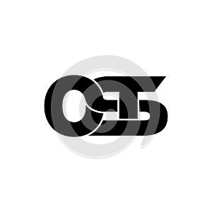 Letter OST simple monogram logo icon design.