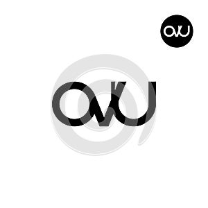 Letter OVU Monogram Logo Design photo