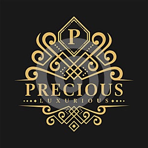 Letter P Logo - Classic Luxurious Style Logo Template