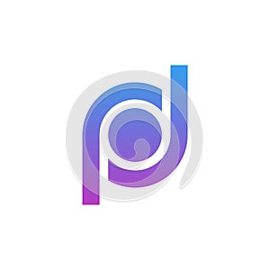 Letter P logo icon design template elements, Initial P logo concept - Vector