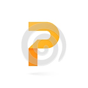 Letter P logo on white background