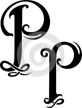 Letter P Monogram