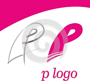 Letter P and Recycle logo design vector.