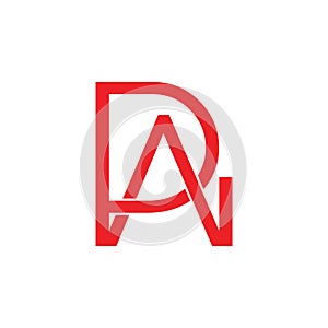Letter pai linked line logo vector