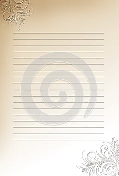 Letter paper background