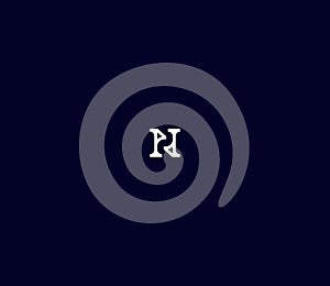 Letter PD or DPN square monogram with eps 10