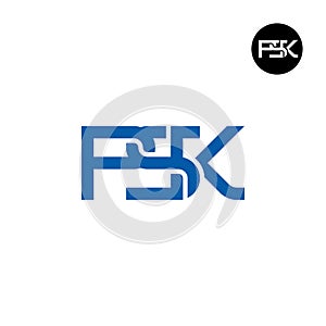Letter PSK Monogram Logo Design