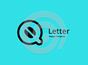 Letter Q cofee logo icon design template elements
