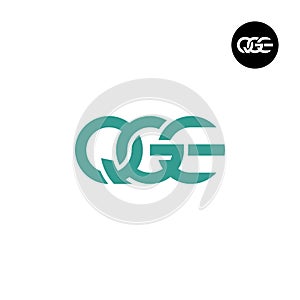 Letter QGE Monogram Logo Design