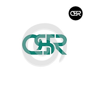 Letter QSR Monogram Logo Design