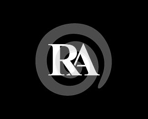 Letter RA Luxury Logo Design