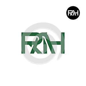 Letter RAH Monogram Logo Design