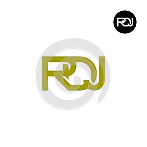 Letter RDJ Monogram Logo Design