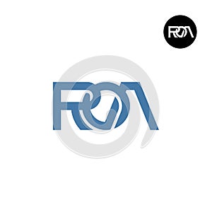 Letter ROA Monogram Logo Design