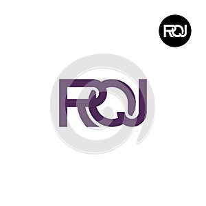 Letter ROJ Monogram Logo Design photo