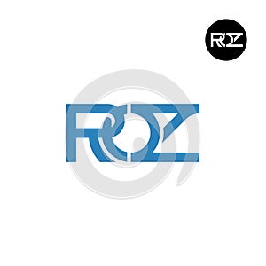 Letter ROZ Monogram Logo Design