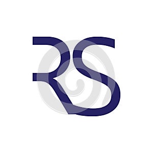 letter rs logo vector