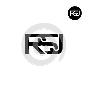 Letter RSJ Monogram Logo Design