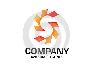 Letter S with with Dynamic rotation symbol