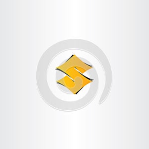 letter s gradient logotype vector icon