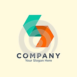 Letter S logo design vector inspiration. consisting of a shape arrow as initial S. company logo. Web icon