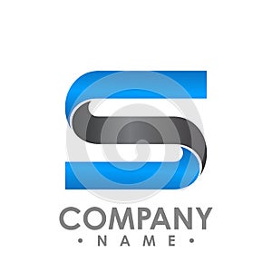 Letter S logo icon design template elements. Logo initial letter
