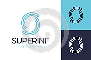 Letter S logo. Infinity Letter S Logo Design Template. Vector logotype design for business