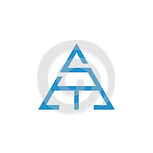 Letter s m t design symbol logo vector