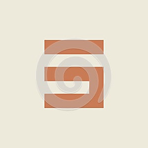Letter 3 S minimalist Logo photo