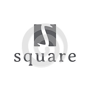 Letter S square logo design