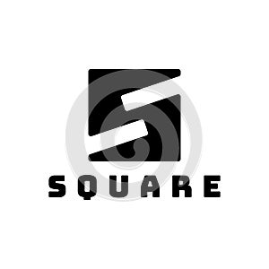 Letter S square logo design