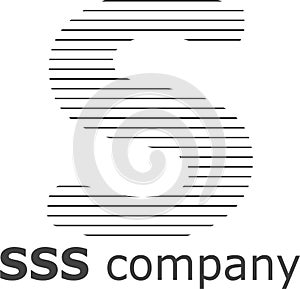 Letter S Striped Logo
