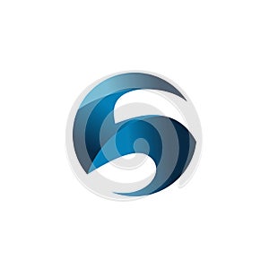 letter S stylish logo icon