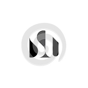 letter s and u su logo icon photo