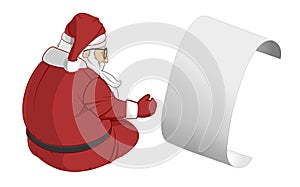 A Letter from Santa Claus Illustration