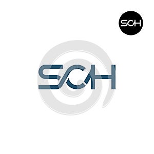 Letter SCH Monogram Logo Design photo