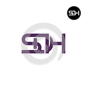 Letter SDH Monogram Logo Design