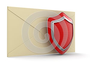 Letter and Shield (clipping path included)