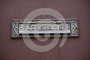Letter Sign photo