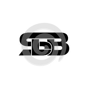 Letter SLB simple monogram logo icon design.