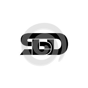 Letter SLD simple monogram logo icon design.