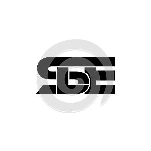Letter SLE simple monogram logo icon design.